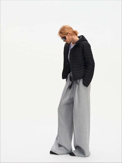 Pork Rib Hooded 90 Down Slim Jacket【s0000014879】