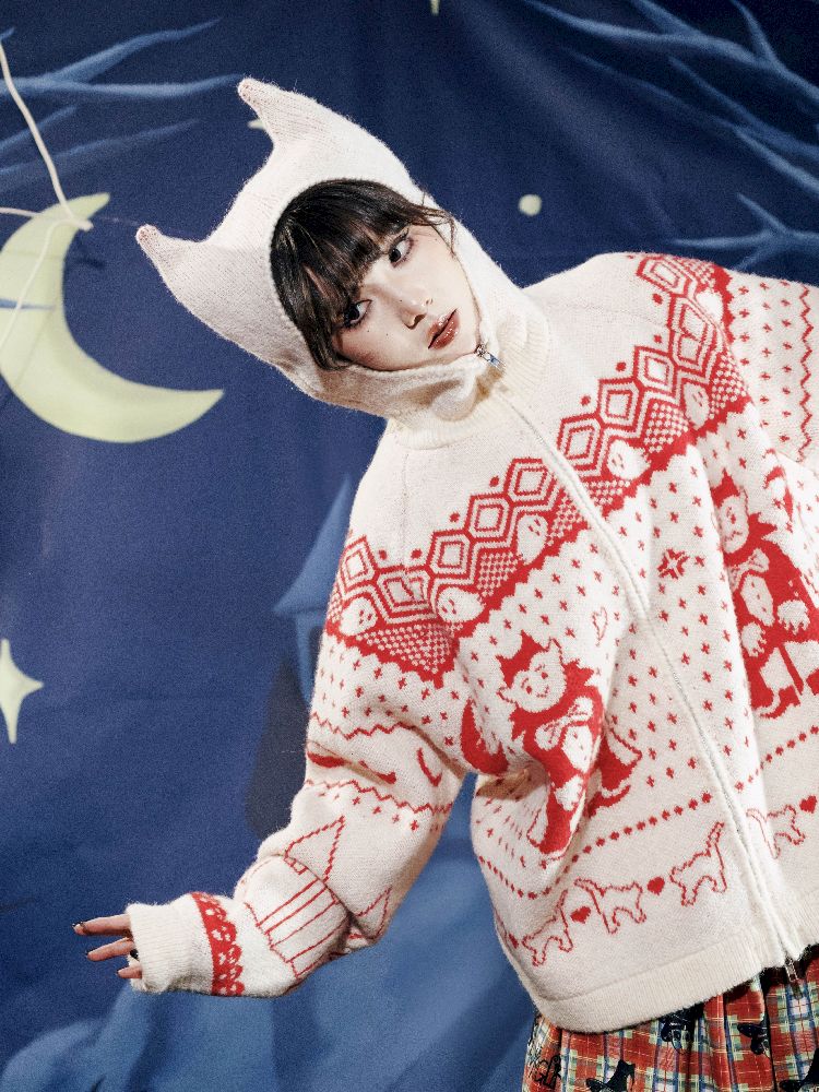 Cat Ears Devil's Tail Cardigan【s0000011559】