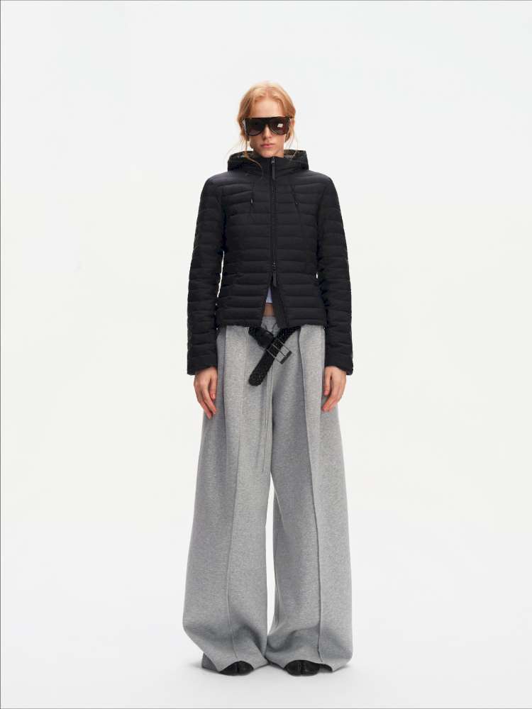 Pork Rib Hooded 90 Down Slim Jacket【s0000014879】