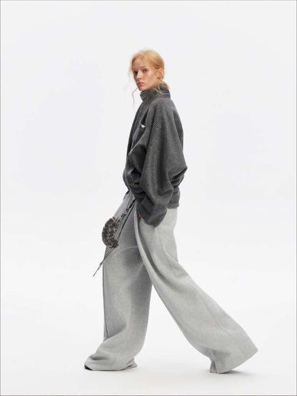 American Scimitar Drape Wide-Leg Slacks【s0000014877】