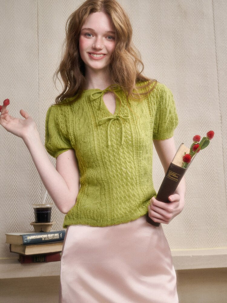 Soft Kitten Mohair Wool Knitwear【s0000015626】