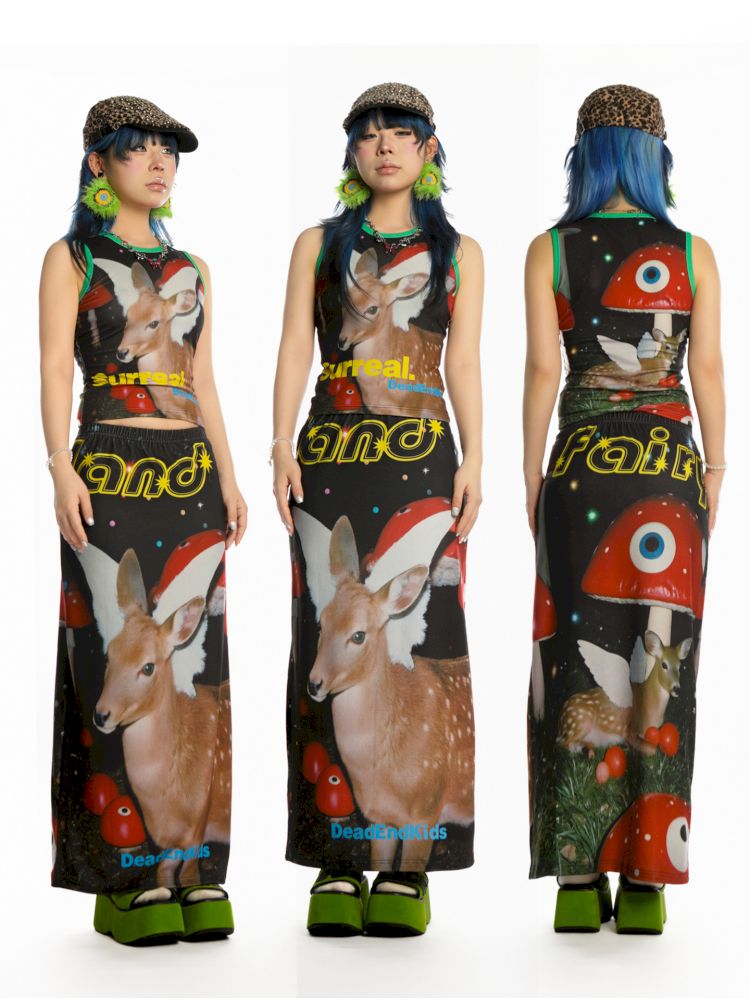 Y2K Stretch Casual Halter Long Skirt【s0000013521】