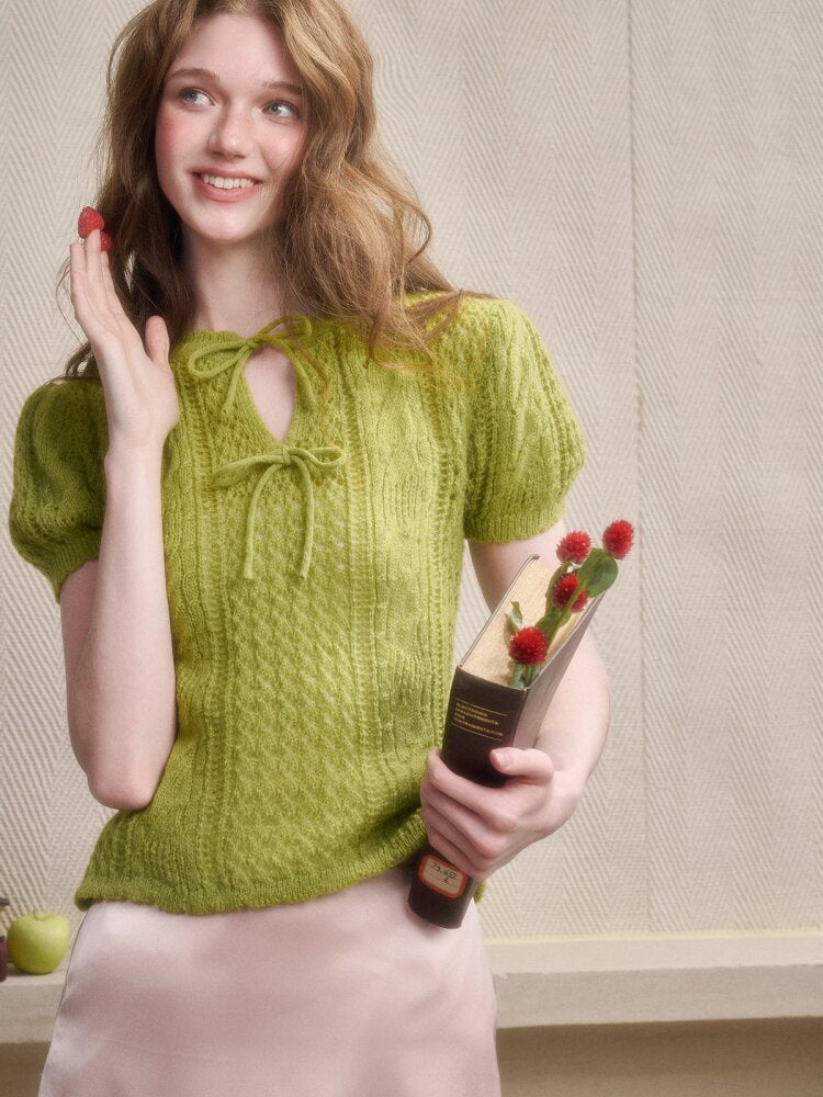 Soft Kitten Mohair Wool Knitwear【s0000015626】