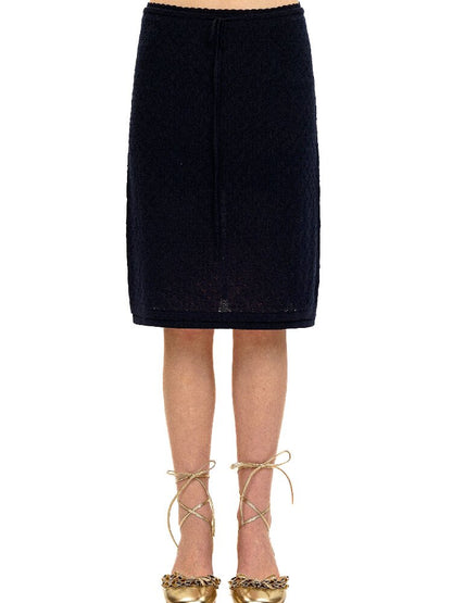 Breathable Lace Knit Top Skirt Set【s0000017442】