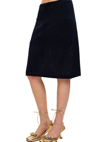 Breathable Lace Knit Top Skirt Set【s0000017442】