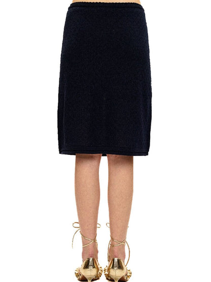 Breathable Lace Knit Top Skirt Set【s0000017442】