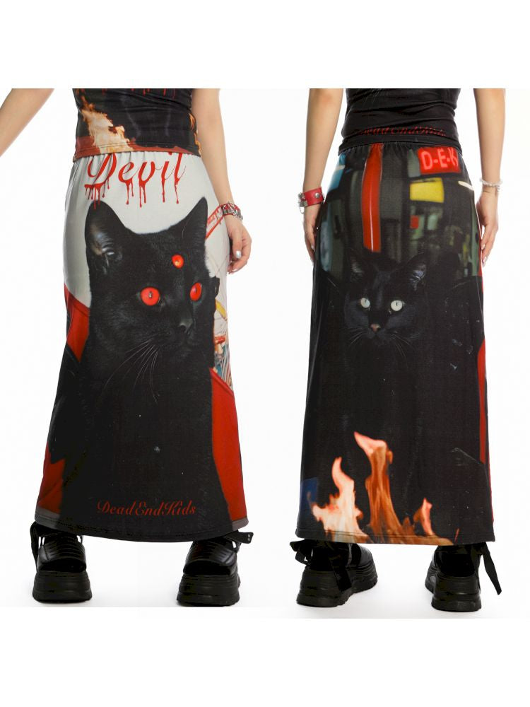 Y2K Stretch Casual Halter Long Skirt【s0000013521】