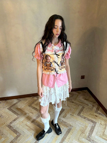 Short-sleeved cotton shirt【s0000012762】