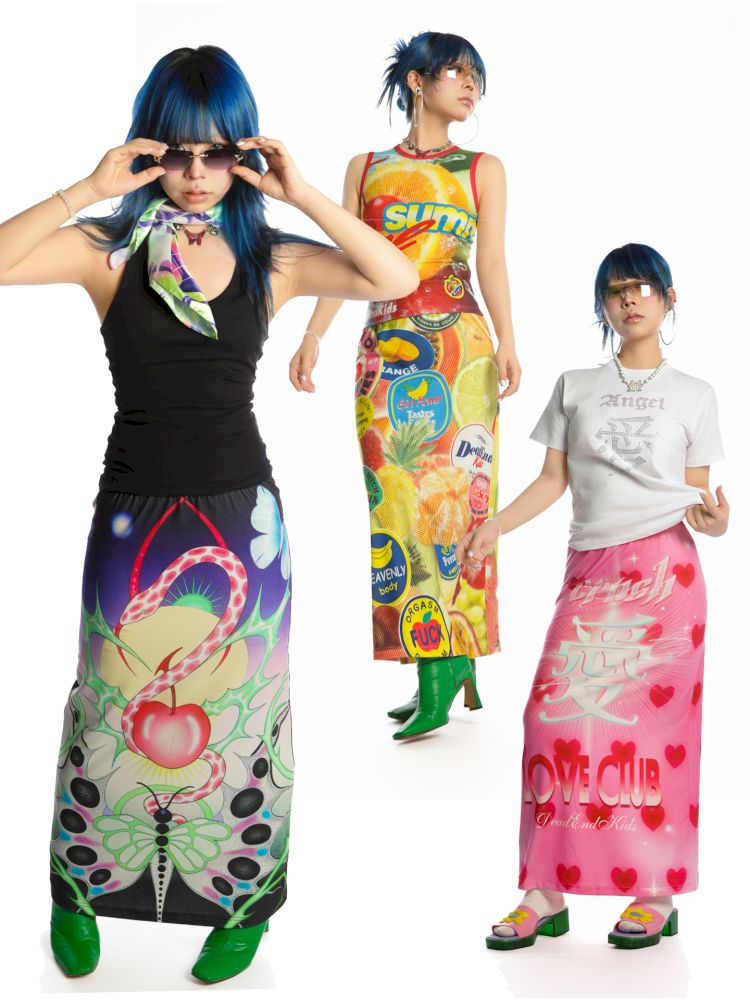 Y2K Stretch Casual Halter Long Skirt【s0000013521】