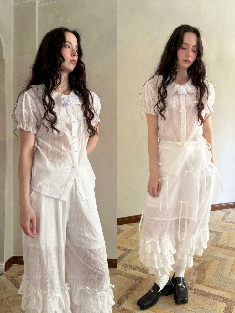 Short-sleeved cotton shirt【s0000012762】