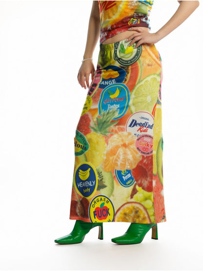 Y2K Stretch Casual Halter Long Skirt【s0000013521】