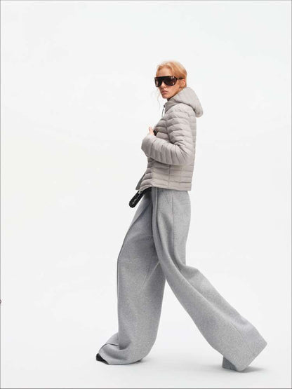 American Scimitar Drape Wide-Leg Slacks【s0000014877】