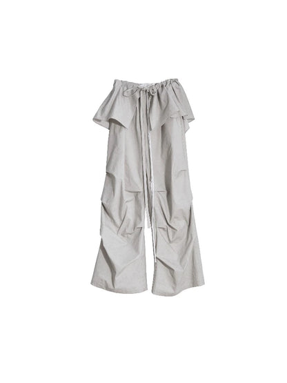 Detachable Lotus Skirt Casual Pants【s0000008510】