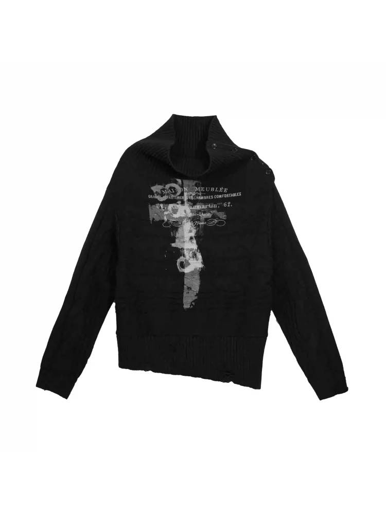 Loose printed sweater【s0000011453】