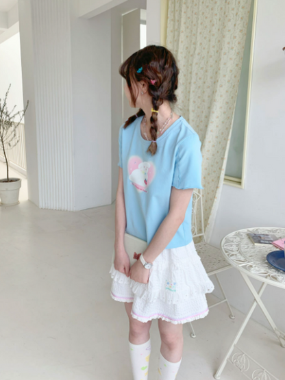 Cute American Girl Short Sleeve T-shirt【s0000002379】