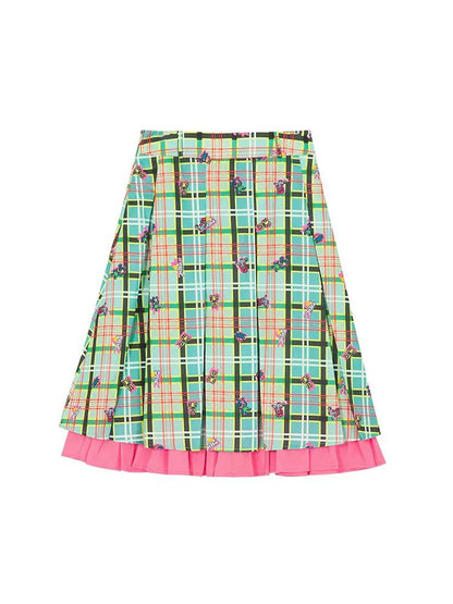 Plaid pleated skirt【s0000008327】