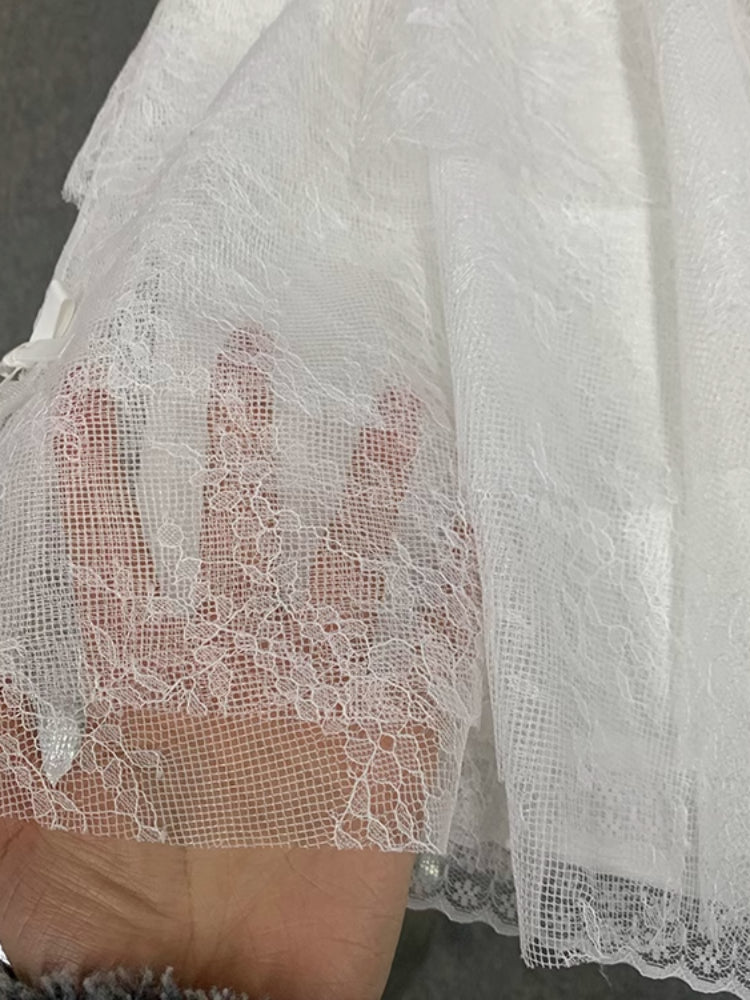 Lace cake skirt【s0000007623】