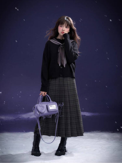 Sailor style knit cardigan【s0000011296】