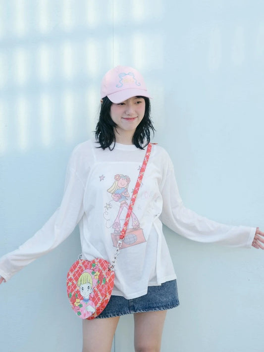 Printed shoulder bag【s0000008737】