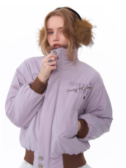 Retro style purple jacket【s0000011077】