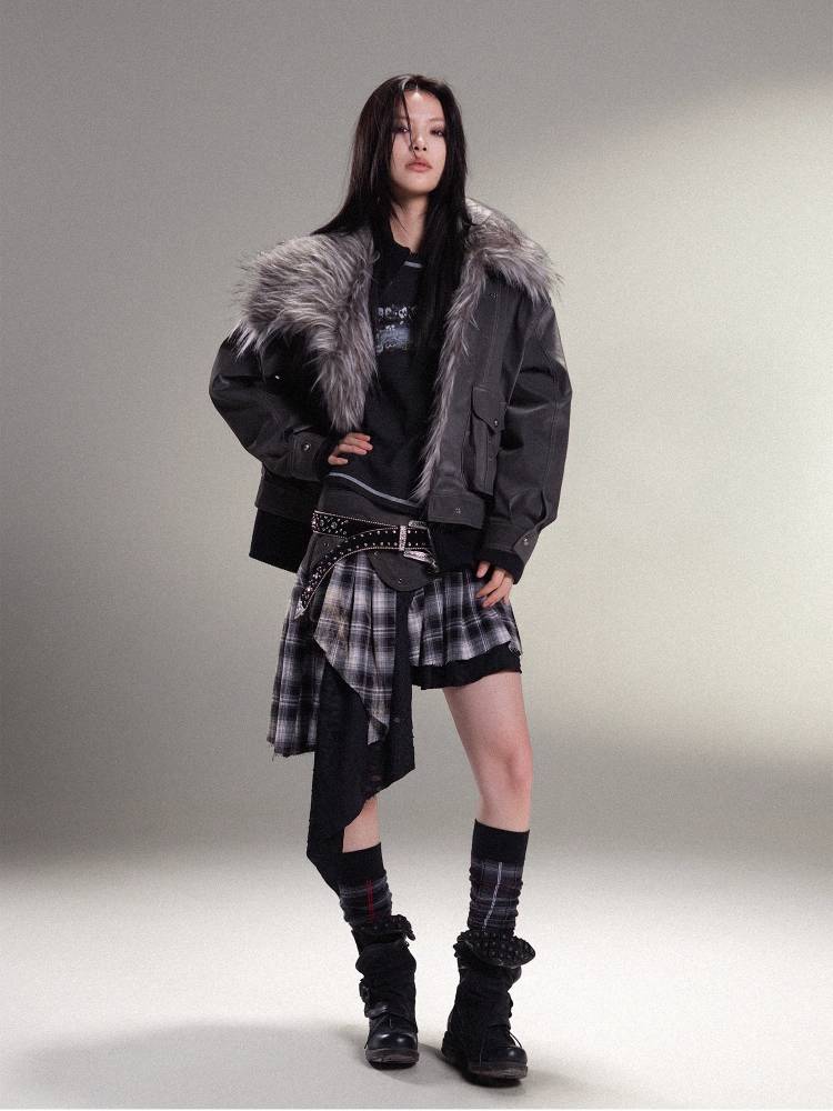 따뜻한 PU 가죽 자켓 [S0000011454]