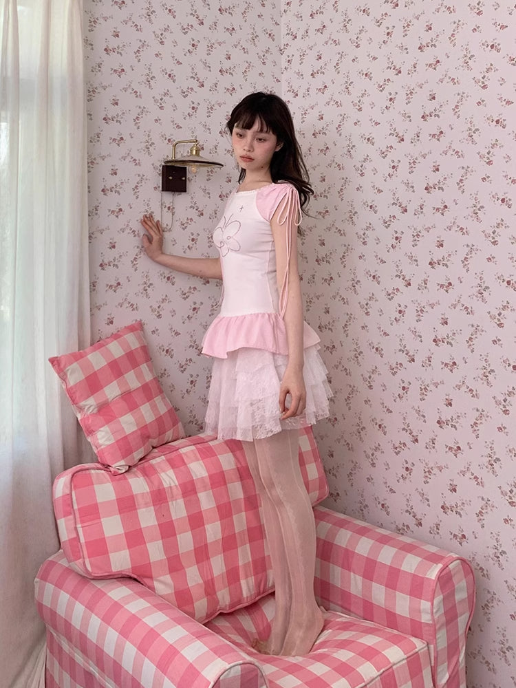 Lace cake skirt【s0000007623】