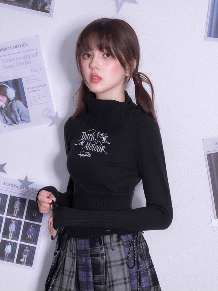 Dark sweet cool slim fit sweater【s0000011300】