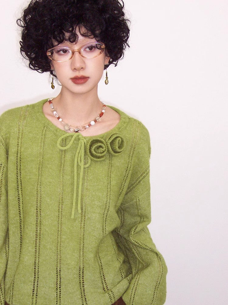 Retro casual sweater【s0000009798】