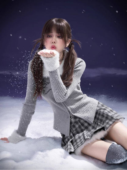 Slim fit knit cardigan【s0000011295】