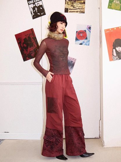 Chemical Girl printed long sleeve T-shirt【s0000011551】