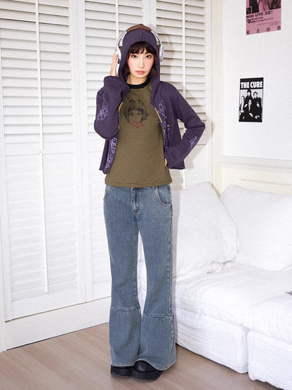 Distressed slim pants【s0000011308】