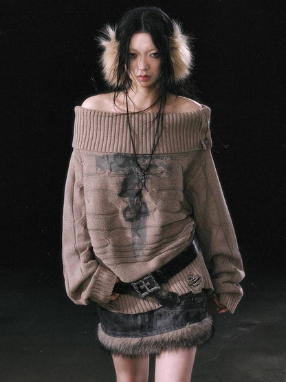 Loose printed sweater【s0000011453】