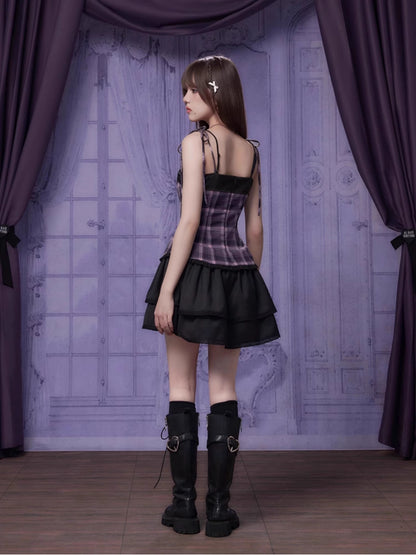 Hot girl suspender dress【s0000007074】