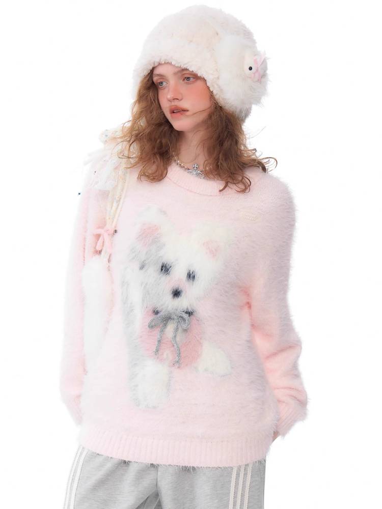 레트로 핑크 스웨터 [S0000011056]