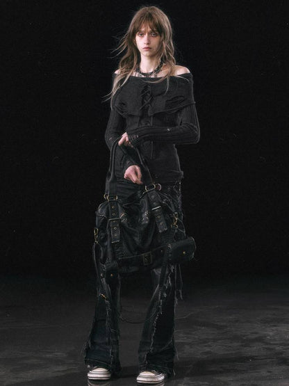 Retro textured leather bag【s0000011450】