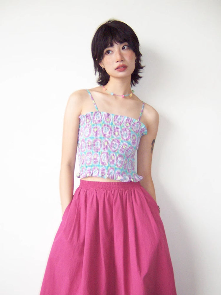 Summer 4-color short camisole【s0000007806】