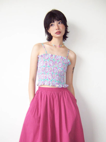 Summer 4-color short camisole【s0000007806】