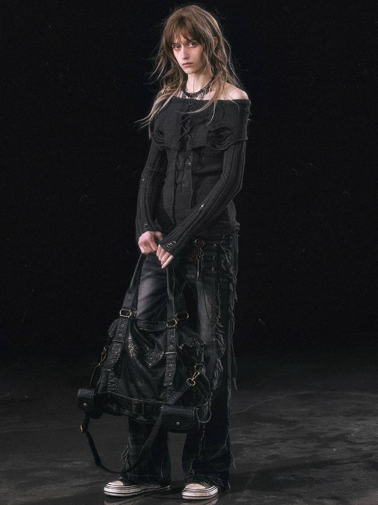 Retro textured leather bag【s0000011450】