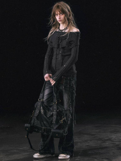 Retro textured leather bag【s0000011450】