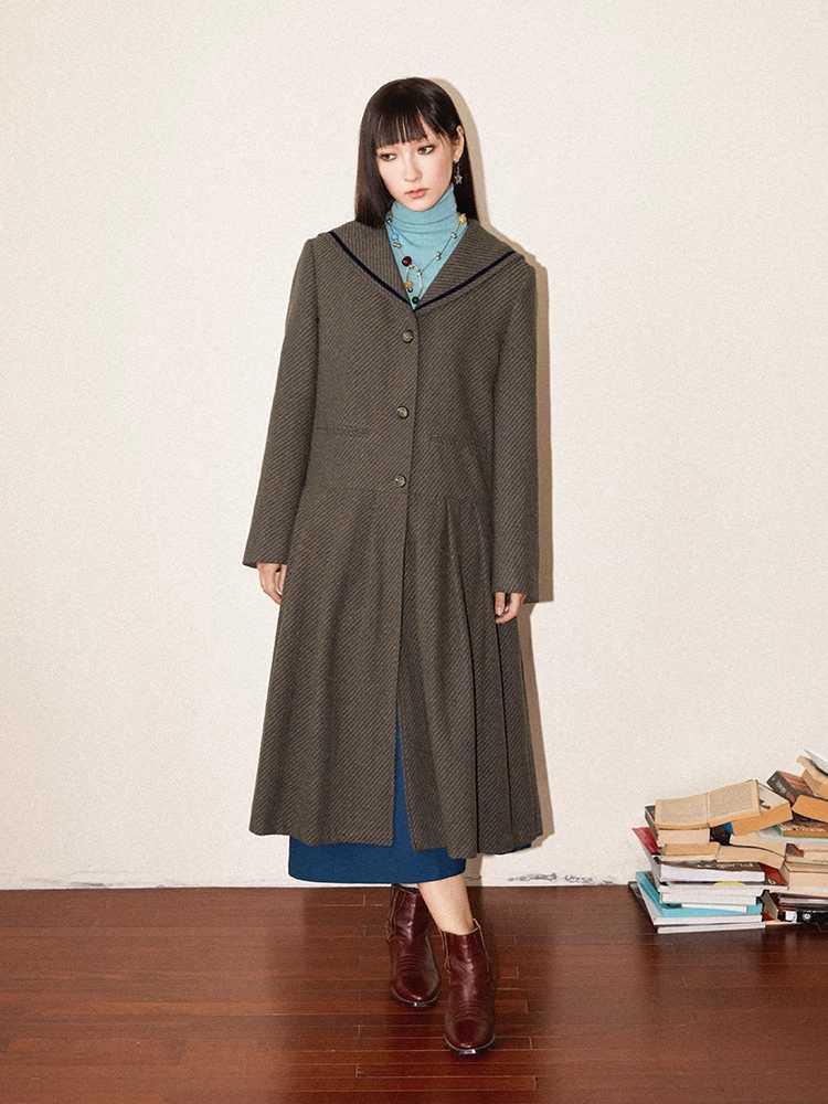 Retro Loose Wool Dress [S0000010706]