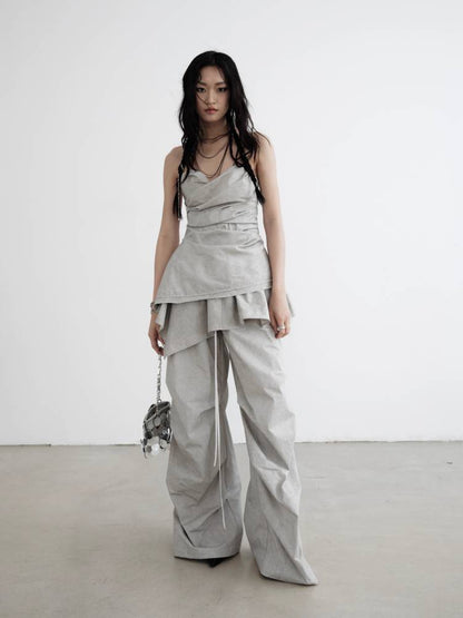 Detachable Lotus Skirt Casual Pants【s0000008510】