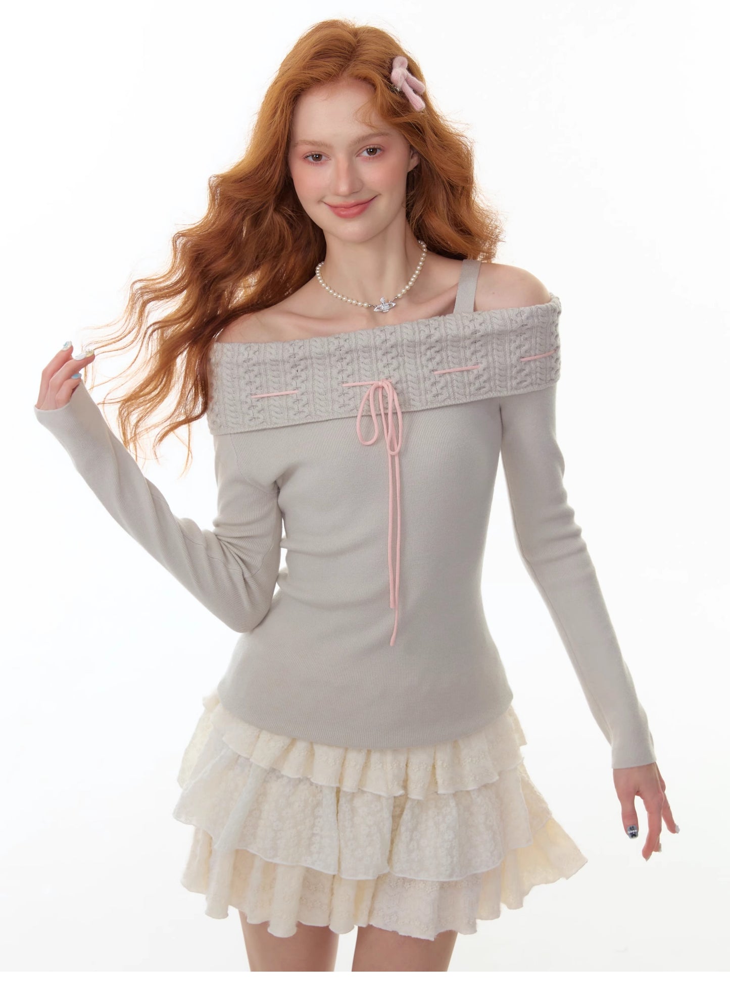 Off-Shoulder Straight-Neck Strapless Fitted Top【s0000014353】
