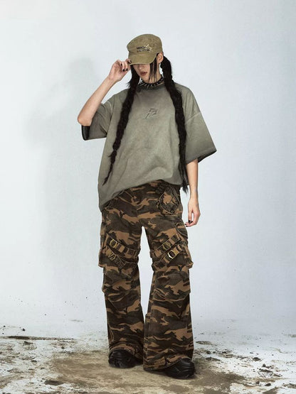 Camouflage retro style casual pants【s0000009219】