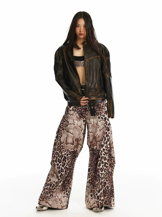 Leopard Print Slim Pants [S0000010060]