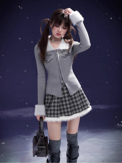 Slim fit knit cardigan【s0000011295】