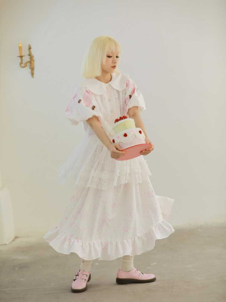 Puff Sleeve Princess Dress [S0000010072]