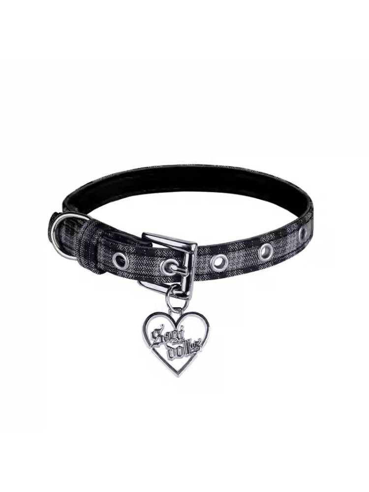 Plaid choker necklace【s0000011288】