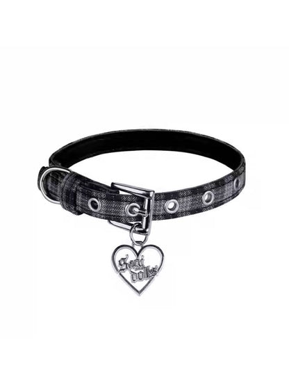 Plaid choker necklace【s0000011288】