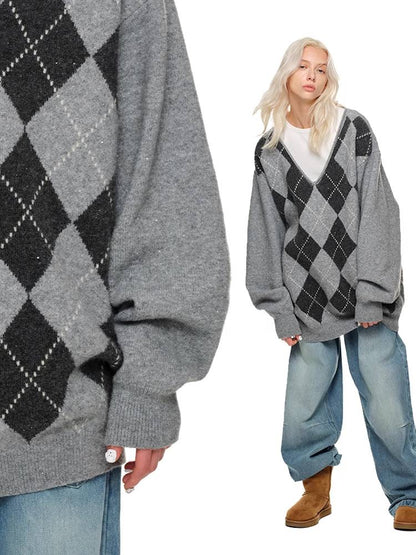 대학 스타일 니트 스웨터 [S0000011376]