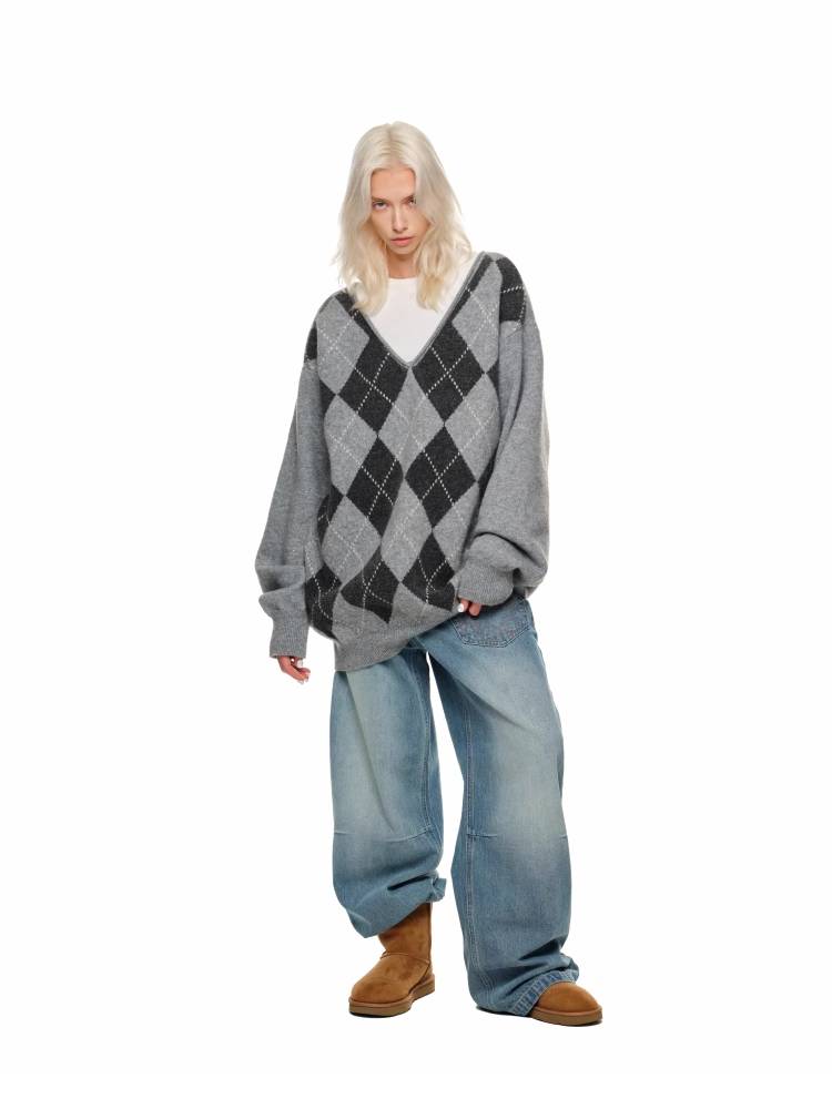 대학 스타일 니트 스웨터 [S0000011376]